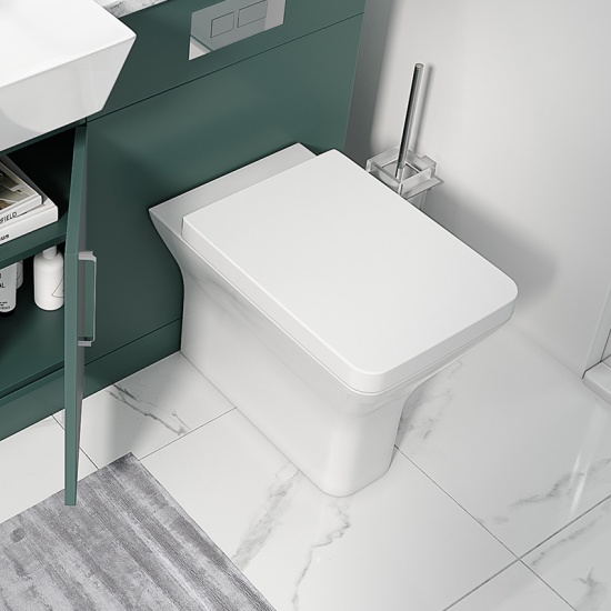 oliver chrome 1200 matt green vanity and toilet package