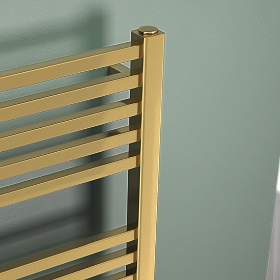 jivana radiator brushed brass 1200 x 500