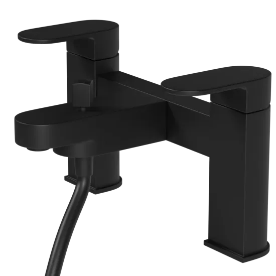 Virgo Black Bath Shower Mixer Tap