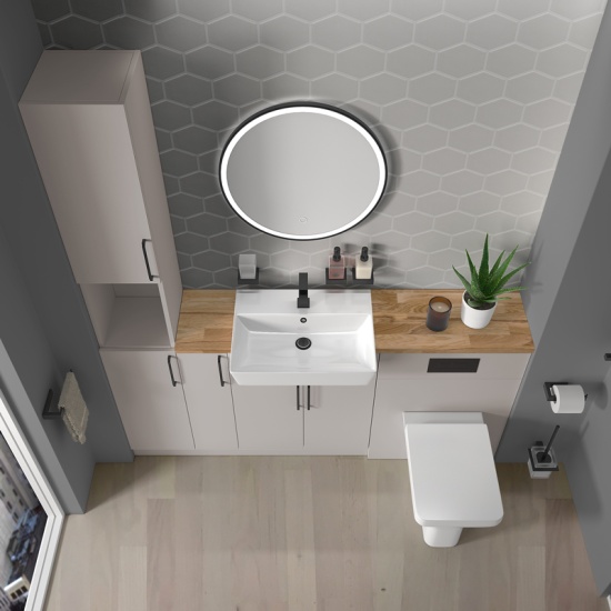 oliver 1700 cashmere vanity toilet tallboy package