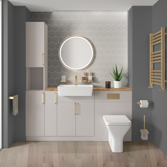 oliver 1700 cashmere vanity toilet tallboy package