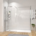 radiant 2000 walkin corner shower enclosure black tray
