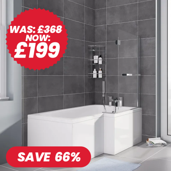 eko 1500 right hand lshape bath
