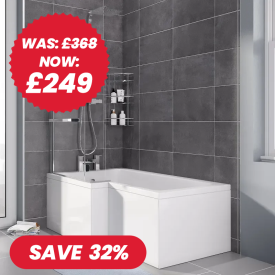 eko 1500 left hand lshape bath