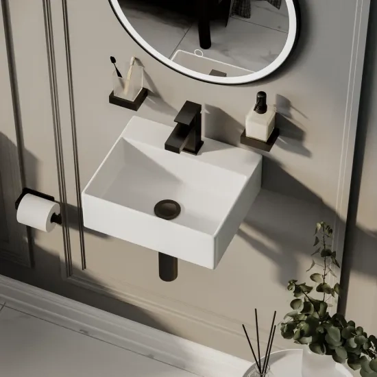 trax small wall hung basin 330 290 115
