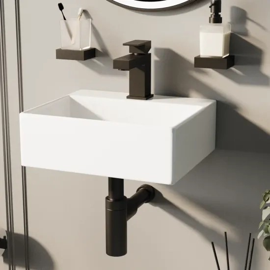 trax small wall hung basin 330 290 115