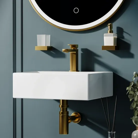blaze small wall hung basin 410 360 130