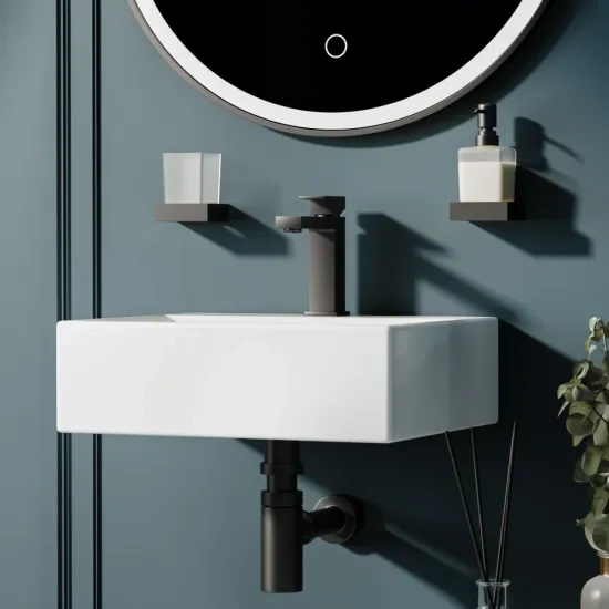 blaze small wall hung basin 410 360 130