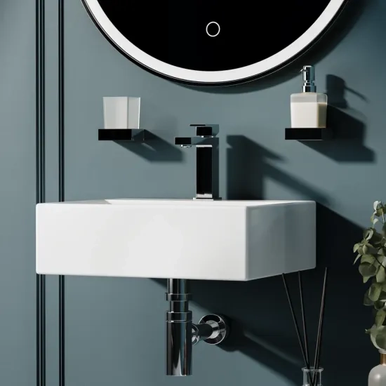 blaze small wall hung basin 410 360 130