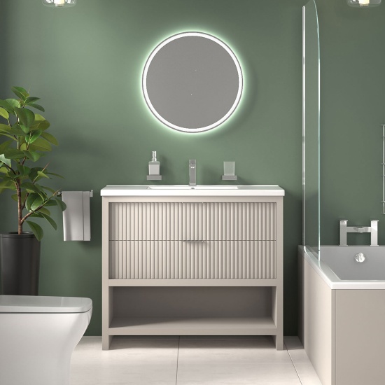 jasmine recessed shower suite with cashmere 1000mm vanity unit wc toilet unit chrome