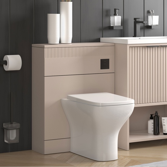 jasmine recessed shower suite with cashmere 1000mm vanity unit wc toilet unit black