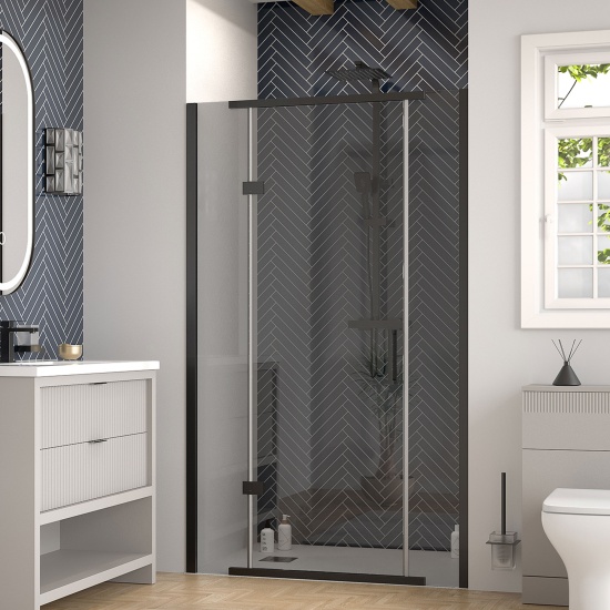 jasmine recessed shower suite with cashmere 1000mm vanity unit wc toilet unit black