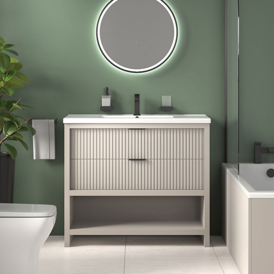 jasmine corner shower suite with cashmere 1000mm vanity unit wc toilet unit black