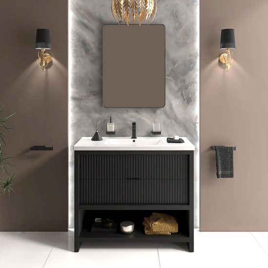 jasmine 3 sided shower suite with black 1000mm vanity unit wc toilet unit black