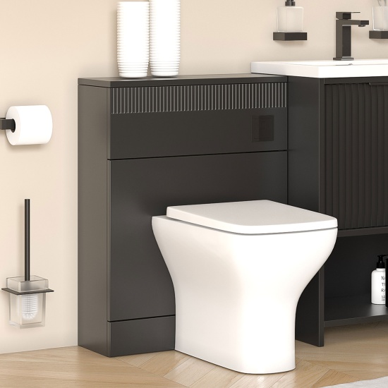 jasmine 3 sided shower suite with black 1000mm vanity unit wc toilet unit black