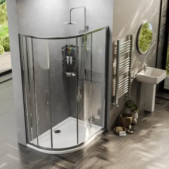 Radiant Deluxe Offset Quadrant 1200 x 800mm Shower Enclosure (Chrome Profiles, 1900mm Height) 5