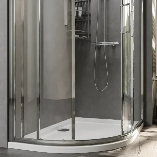 Radiant Deluxe Offset Quadrant 1200 x 800mm Shower Enclosure (Chrome Profiles, 1900mm Height) 6