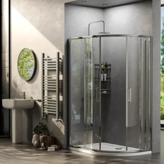 Radiant Deluxe Offset Quadrant 1200 x 800mm Shower Enclosure (Chrome Profiles, 1900mm Height) 7