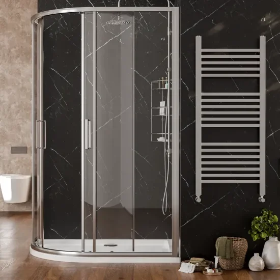 Radiant Deluxe Offset Quadrant 1200 x 900mm Shower Enclosure (Chrome Profiles, 1900mm Height) 5