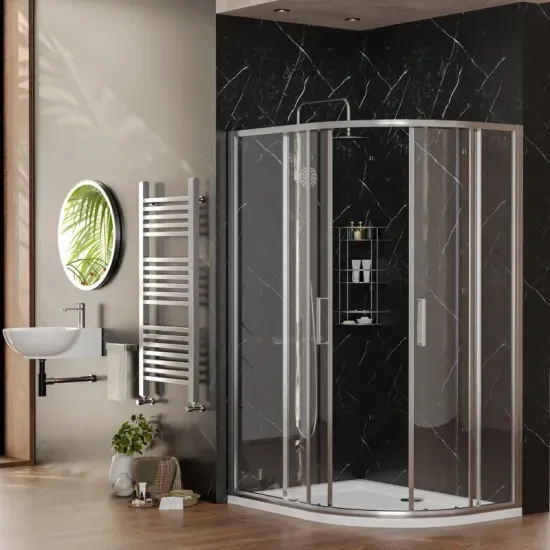Radiant Deluxe Offset Quadrant 1200 x 900mm Shower Enclosure (Chrome Profiles, 1900mm Height) 6