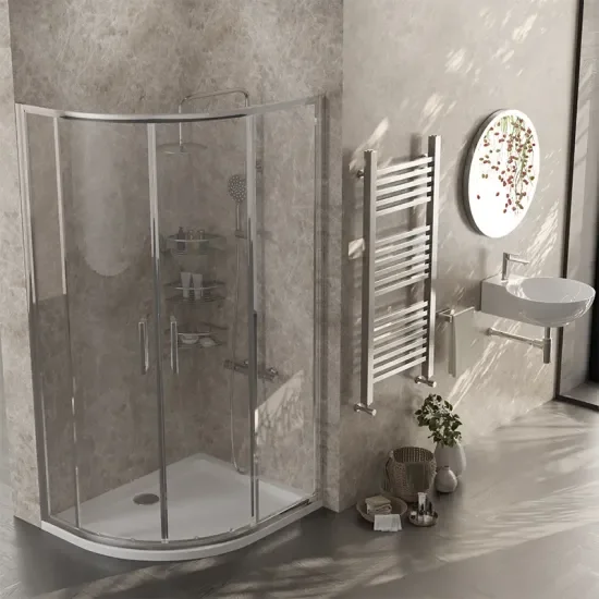 Radiant Deluxe Offset Quadrant 1000 x 800mm Shower Enclosure (Chrome Profiles, 1900mm Height) 4