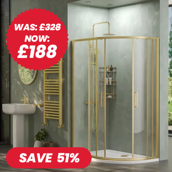1200 x 800mm Offset Quadrant Shower Cubicle