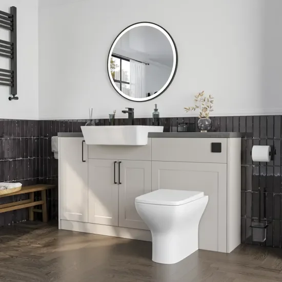 Oliver 1400 Cashmere Shaker Fitted Furniture