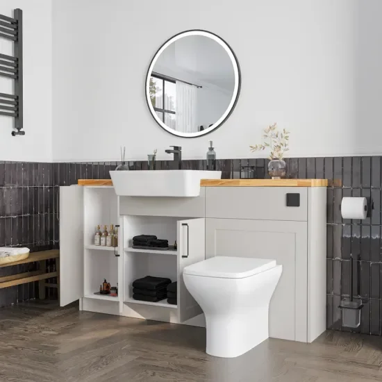 Oliver 1500 Cashmere Shaker Fitted Furniture