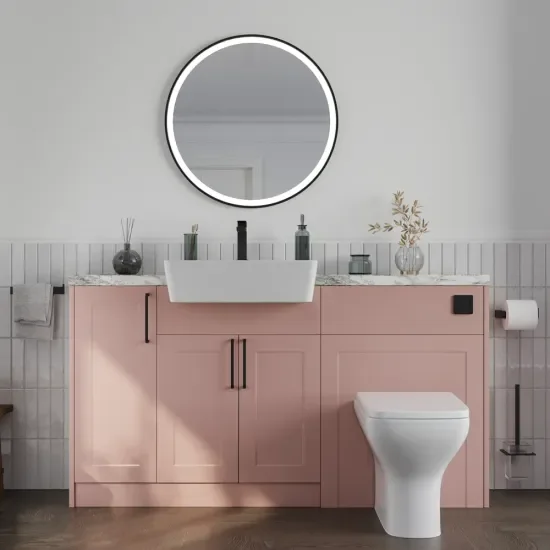 Oliver Pink 1500 Shaker Fitted Furniture