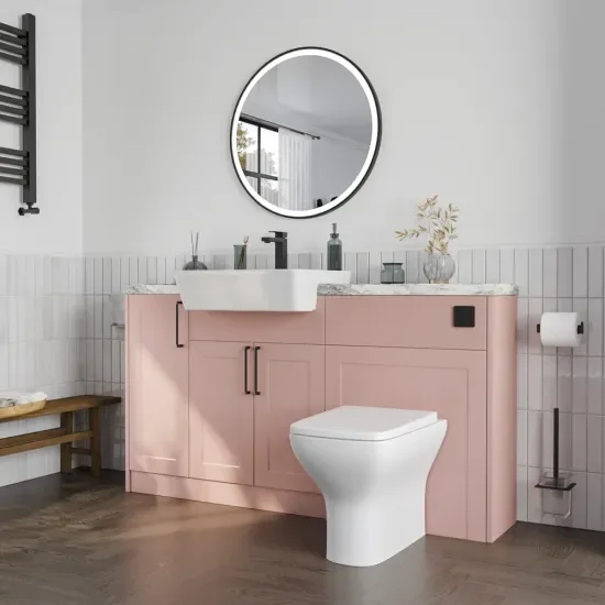 Oliver Pink 1500 Shaker Fitted Furniture