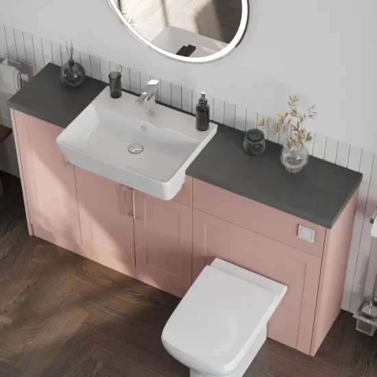 Oliver Pink 1500 Shaker Fitted Furniture