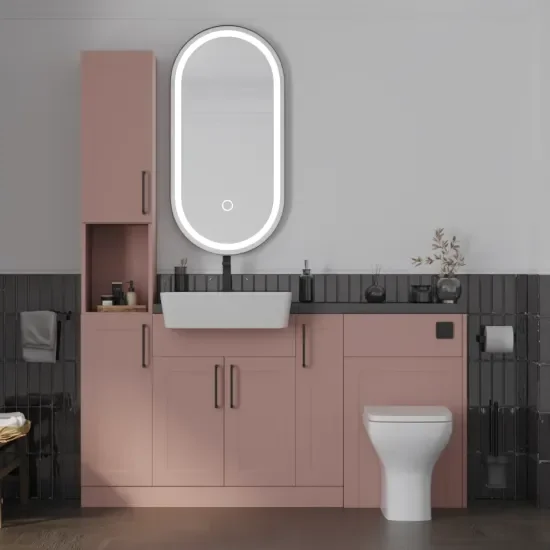 Oliver Pink 1600 Shaker Fitted Furniture