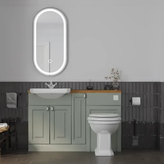 Oliver Sage Green 1300 Shaker Fitted Furniture