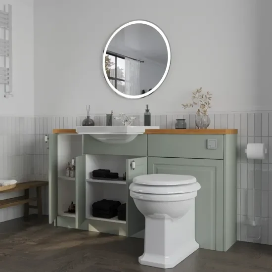 Oliver Sage Green 1300 Shaker Fitted Furniture