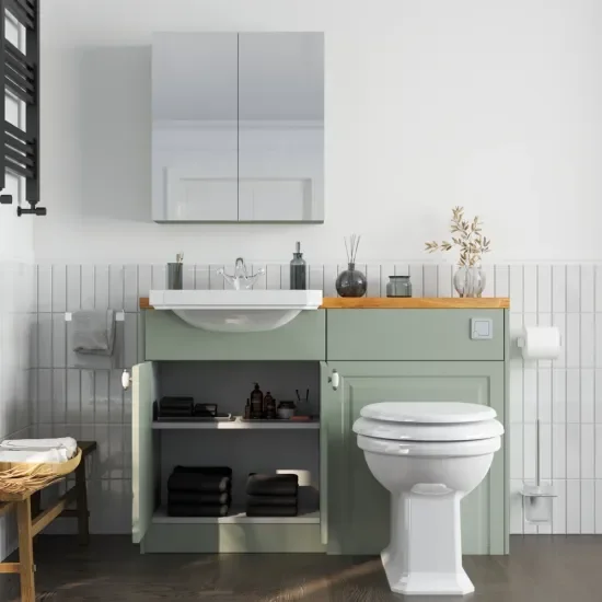Oliver Sage Green 1300 Shaker Fitted Furniture