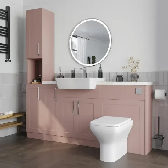 Oliver Pink 1600 Shaker Fitted Furniture