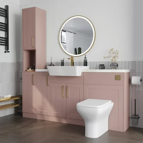 Oliver Pink 1600 Shaker Fitted Furniture