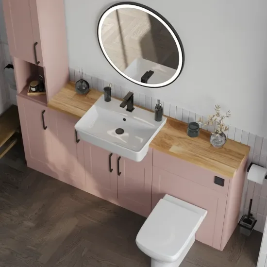 Oliver Pink 1600 Shaker Fitted Furniture