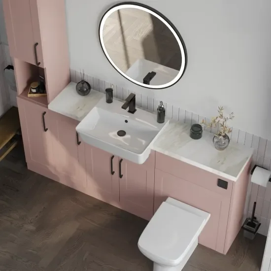 Oliver Pink 1600 Shaker Fitted Furniture