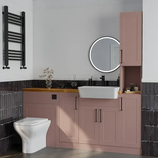 Oliver Pink 1600 Shaker Fitted Furniture