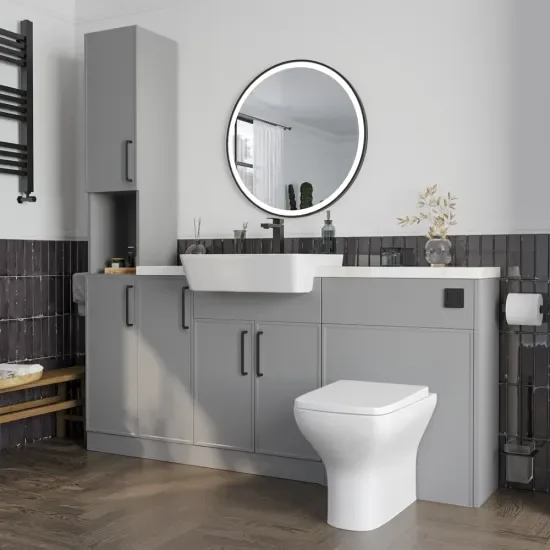 Oliver Dust Grey 1600 Slim Shaker Fitted Furniture