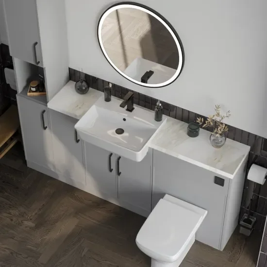 Oliver Dust Grey 1600 Slim Shaker Fitted Furniture