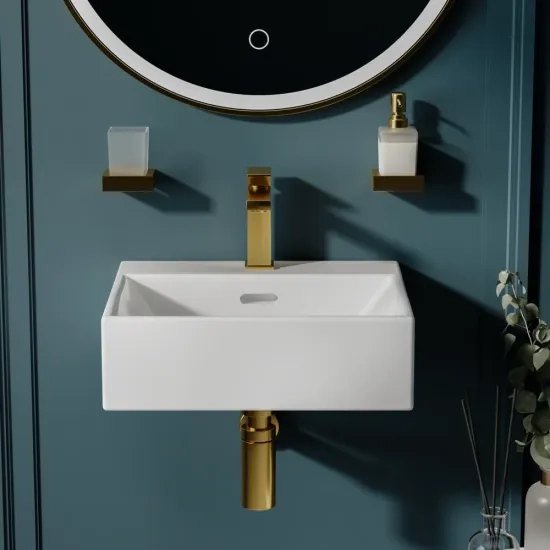 blaze small wall hung basin 410 360 130