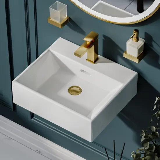 blaze small wall hung basin 410 360 130