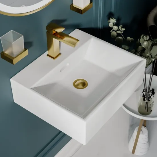 blaze small wall hung basin 410 360 130