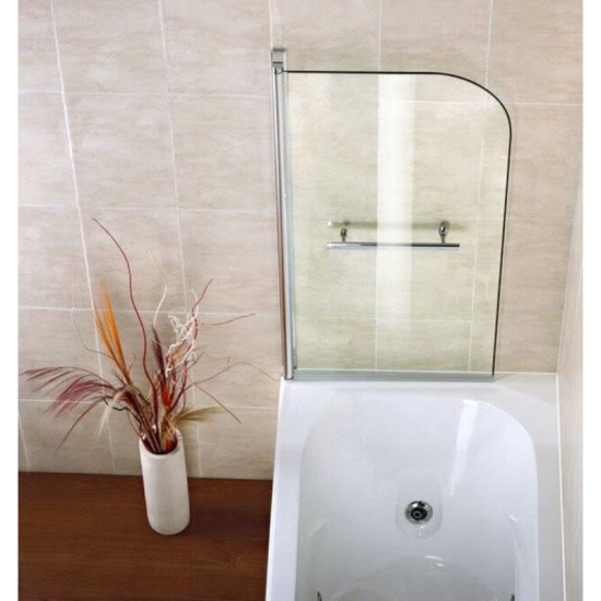 Extra Product Image For 1400 X 800 Single Shower Bath Screen With Towel Rail 2