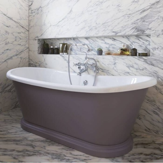 Extra Product Image For Boat Bath White Acrylic 2