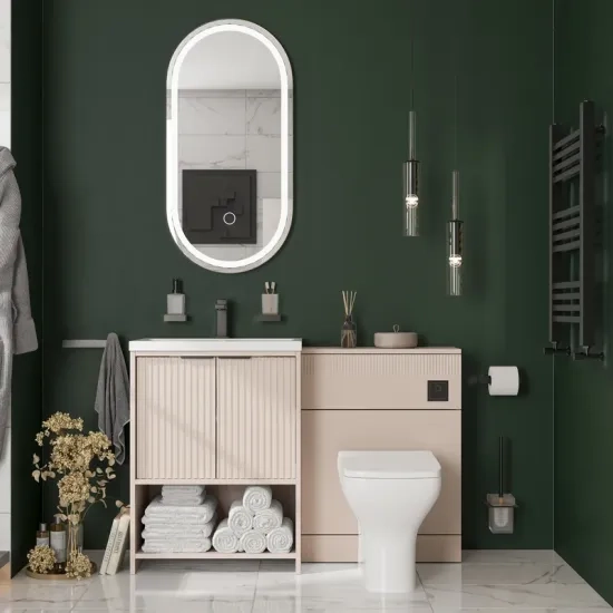 jasmine cashmere cloakroom suite 600 basin unit wc toilet