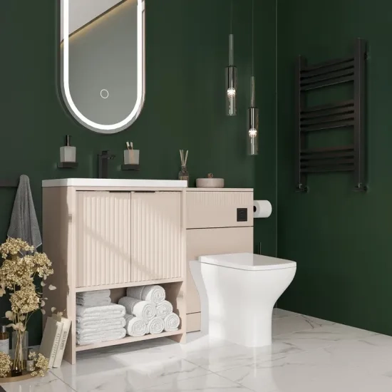 jasmine cashmere cloakroom suite 600 basin unit wc toilet