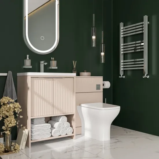 jasmine cashmere cloakroom suite 600 basin unit wc toilet